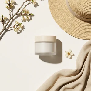 Spring skincare with blossoms
