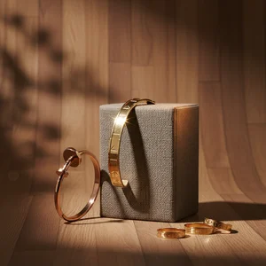 Elegant gold jewelry set