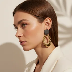 Elegant Floral Statement Earring