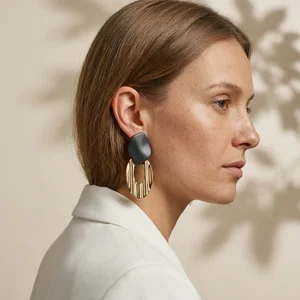 Elegant Floral Statement Earring