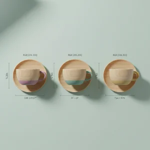 Cheerful Ceramic Mugs Display