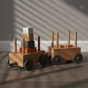 Charming wooden baby toys