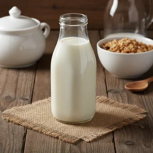 Creamy plant milk & chickpeas