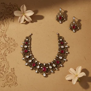 Ornate traditional Indian jewelry
