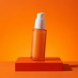 Vibrant orange product display