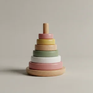 Pastel wooden stacking toy
