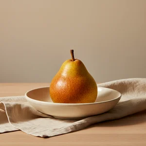 Minimalist pear still life