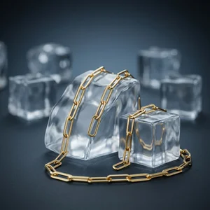 Cool luxury jewelry on ice