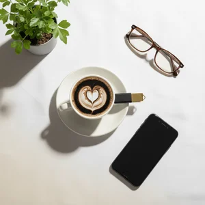 Morning Coffee & Workspace