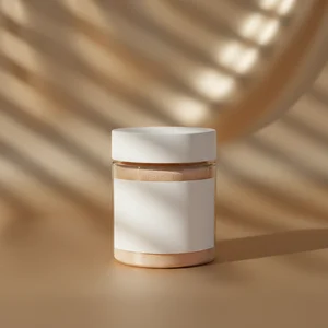 Rose-hued Cosmetic Jar