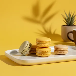 Playful macarons & succulent