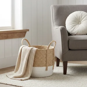 Cozy living room basket