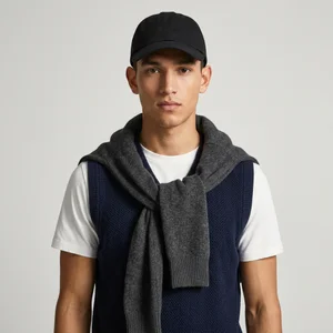 Preppy men's layered look