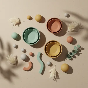 Minimalist ceramic tableware