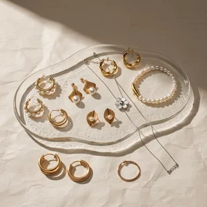 Dazzling gold jewelry display