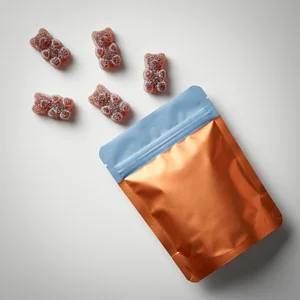Minimalist gummy bear pouch