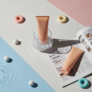 Summer poolside essentials flat lay