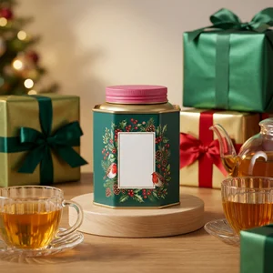 Cozy Christmas tea moment