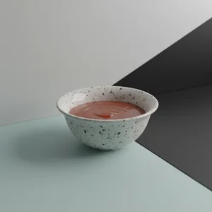 Minimalist red bowl concept