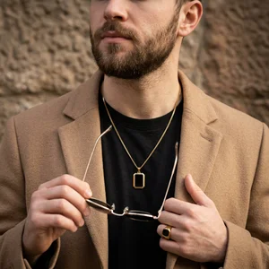 Sophisticated men's jewelry style