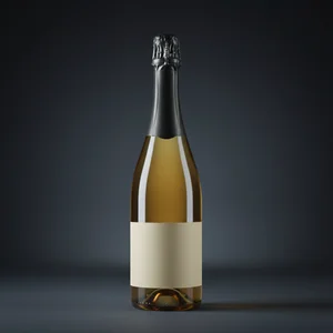 Elegant green bottle