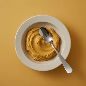 Golden liquid in a bowl