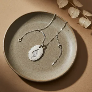 Delicate initial necklace