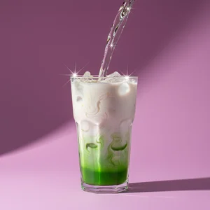 Refreshing mint detox drink