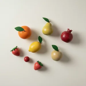 Colorful abstract fruit decor