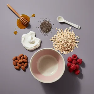 Wellness ingredients flat lay