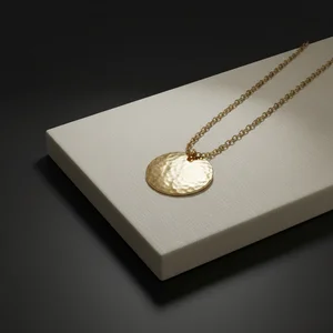 Minimalist gold pendant