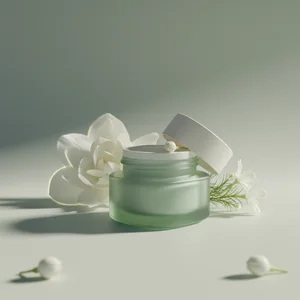 Refreshing Skincare on Green