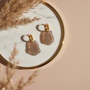 Golden Hoops on Ceramic