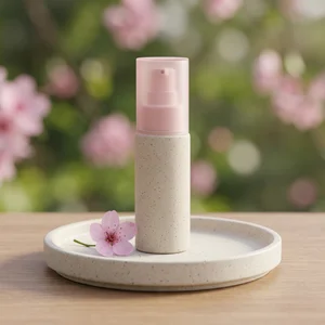 Spring skincare on wood