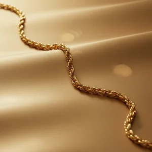 Delicate golden chain bracelets