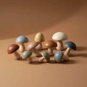 Whimsical mushroom decor
