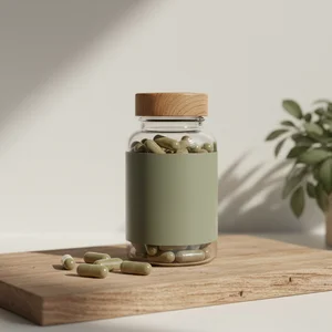 Organic skincare jar