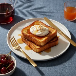 Gourmet French toast breakfast