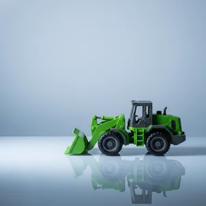 Vibrant toy excavator
