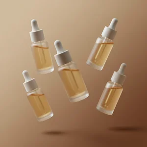Floating cosmetic dropper bottles