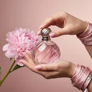 Elegant perfume with peony