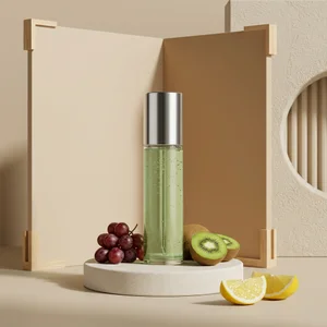 Fresh fruit skincare on beige