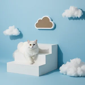Whimsical Cloud Cat Haven