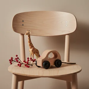 Minimalist wooden nursery decor