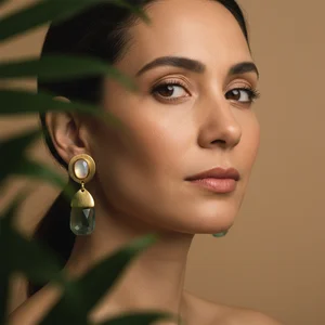 Statement earrings with natural vibe