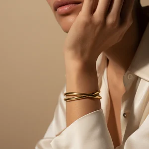 Golden Bracelet & Soft Fabrics