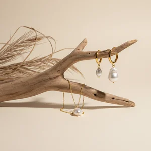 Earthy jewelry display