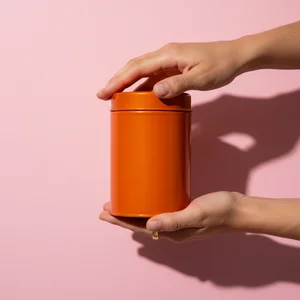 Bright Hand-Held Supplement Container
