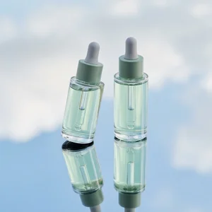 Ethereal mint serums on sky mirror