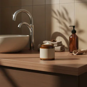 Cozy bathroom ambiance